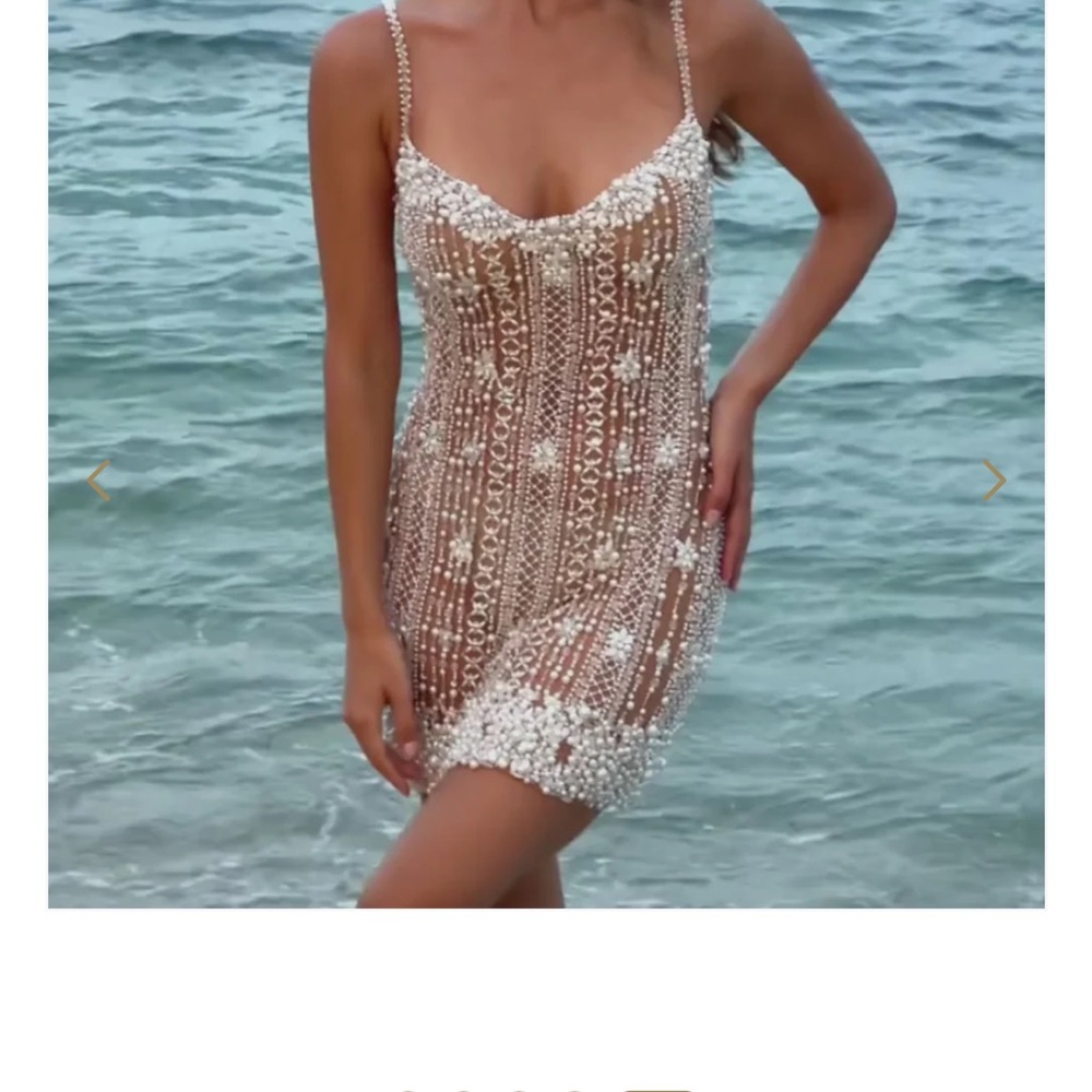 PatBo Rare Pearl Embellished Dress in size Small (2-4) NWOT - Picture 3 of 5